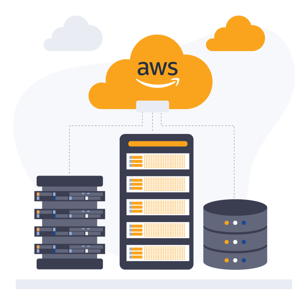 AWS cloud services and on-premise.
